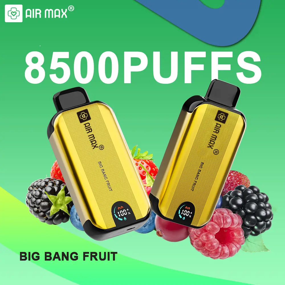 Air Max Dual Mesh 8500 Puffs Disposable Vape With Display Screen (1)vyr